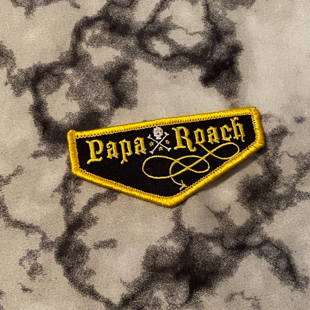Vintage Papa Roach Embroidered Skull Patch